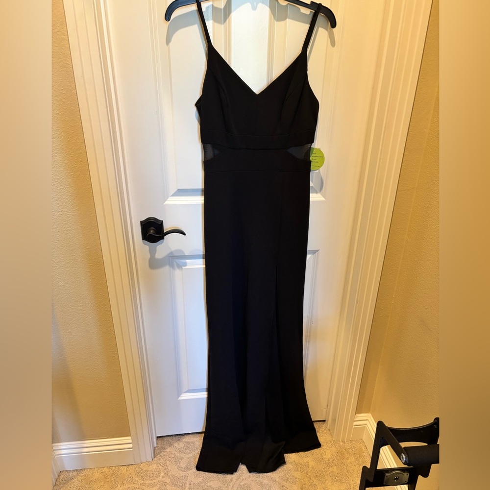 Windsor Black Spaghetti Strap Maxi Dress